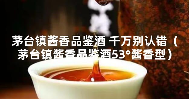 茅台镇酱香品鉴酒 千万别认错（茅台镇酱香品鉴酒53°酱香型）